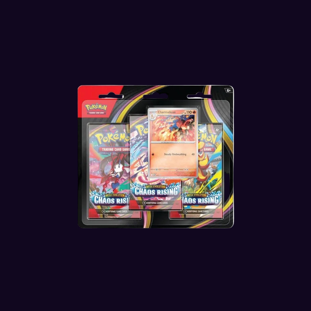 Pokémon TCG: Mega Evolution-Chaos Rising 3-pack Blister