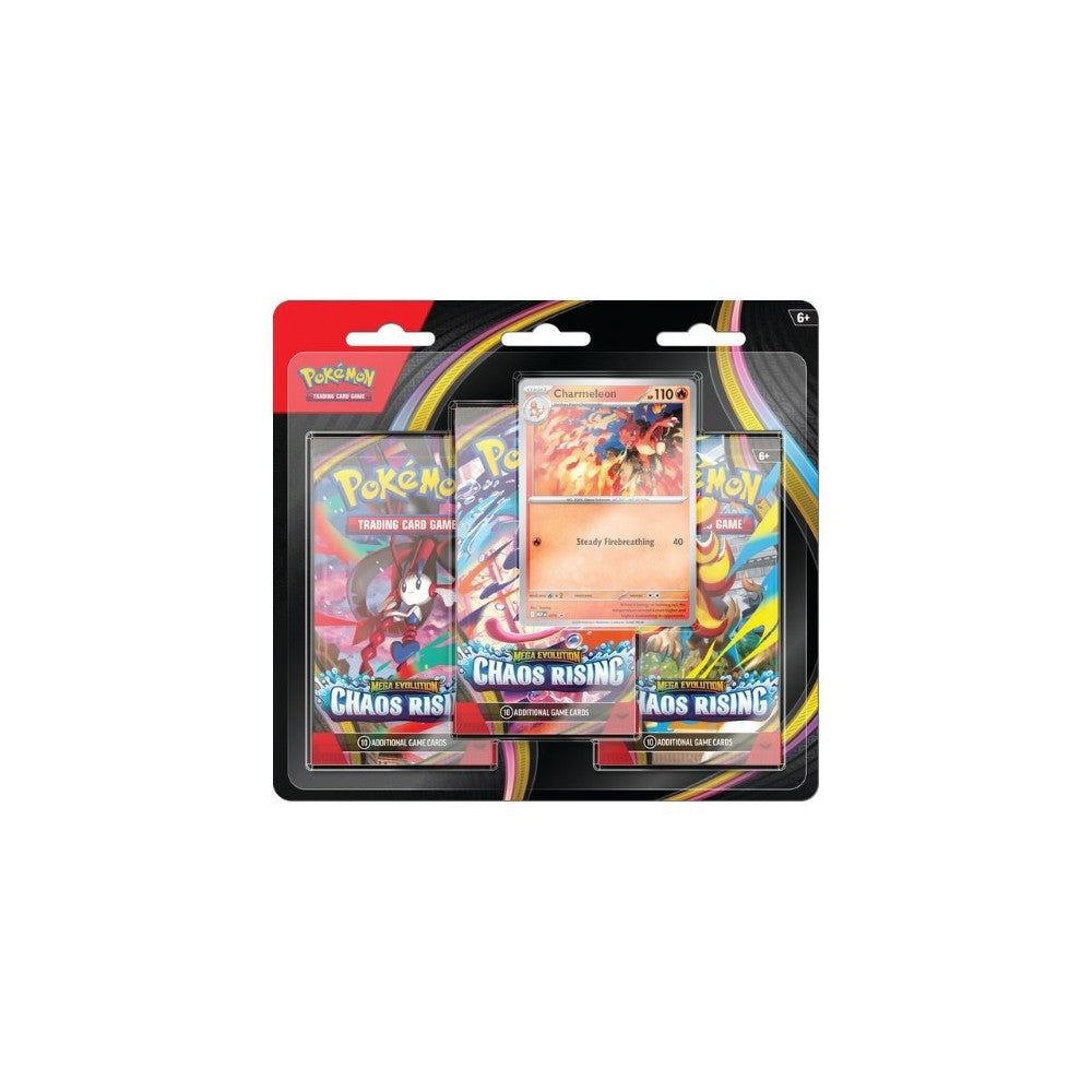 [PREORDER] Pokémon TCG: Mega Evolution-Chaos Rising 3-pack Blister