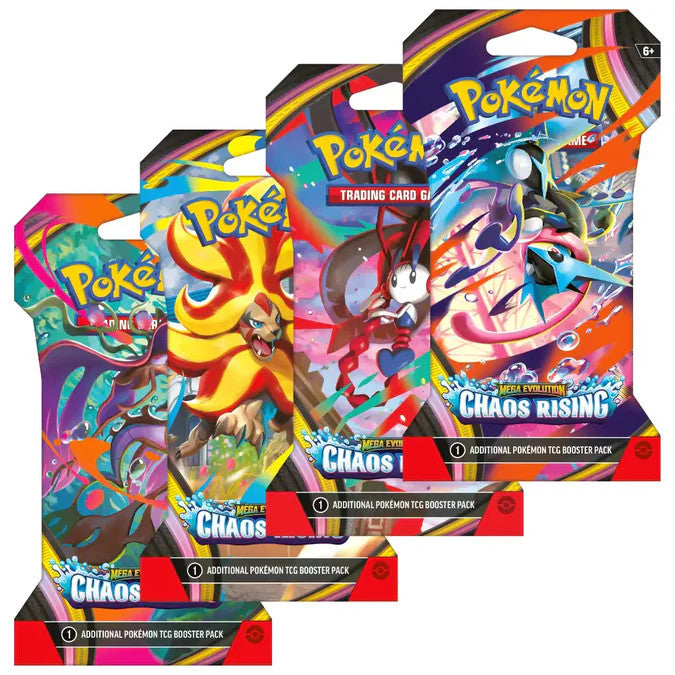 [PREORDER] Pokémon TCG: Mega Evolution—Chaos Rising Sleeved Booster Pack