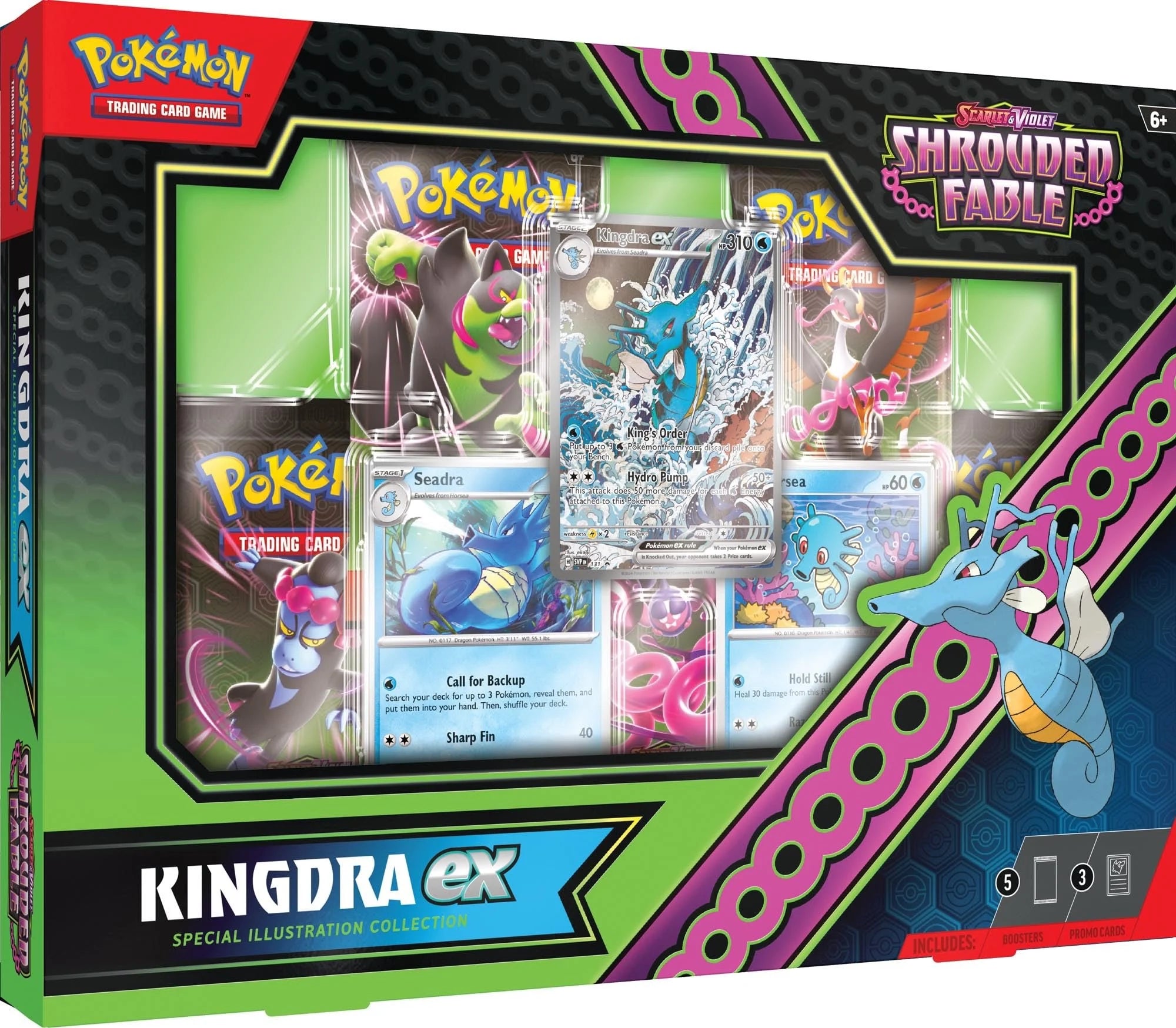 Pokemon TCG: Scarlet & Violet - Kingdra EX Shrouded Fable Special Illustration Collection