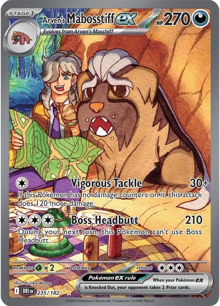 Arven's Mabosstiff ex - 235/182 - Destined Rivals