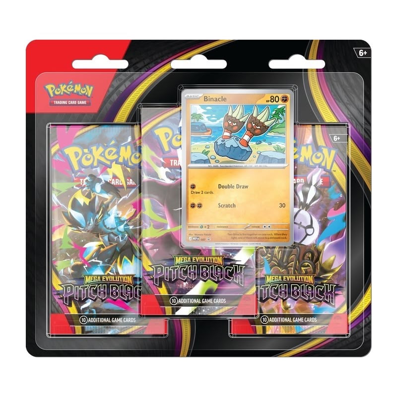 [PREORDER] Pokémon TCG: Mega Evolution — Pitch Black 3-Pack Blister