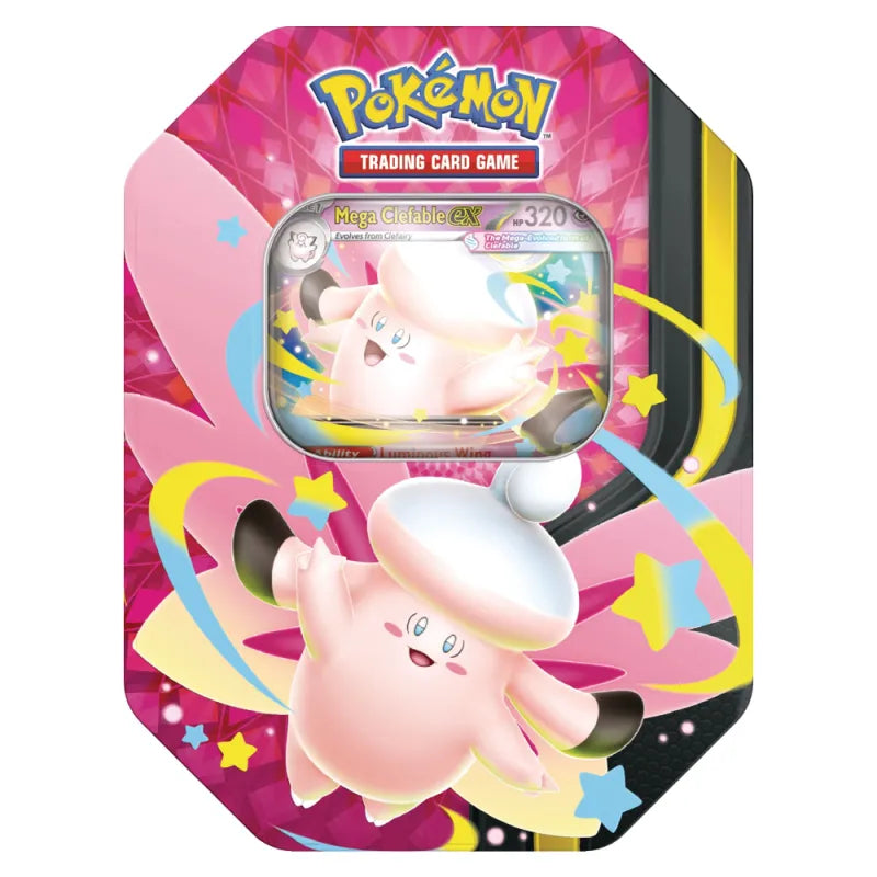 [PREORDER] Pokèmon TCG: Mega Moonlit Tin [Mega Clefable/Mega Gengar]