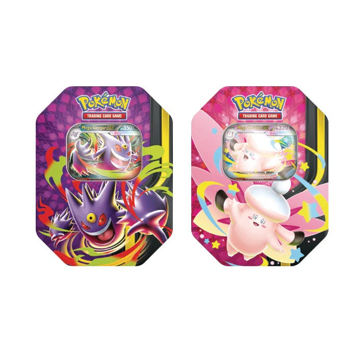 [PREORDER] Pokèmon TCG: Mega Moonlit Tin [Mega Clefable/Mega Gengar]