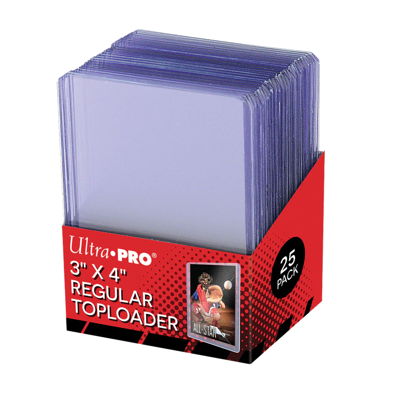 Ultra Pro 3" x 4" Clear Regular TOPLOADER® Sleeves (25ct) for Standard Size Cards
