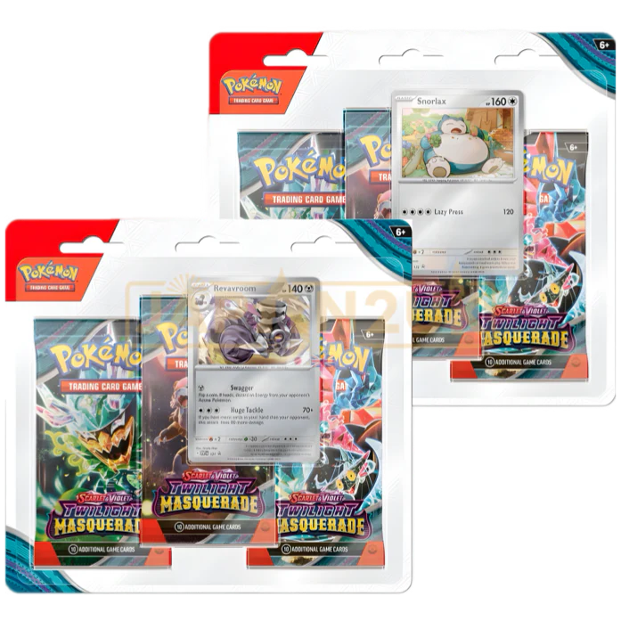 Pokemon TCG: Scarlet & Violet - Twilight Masquerade 3-pack Blister (One at random)