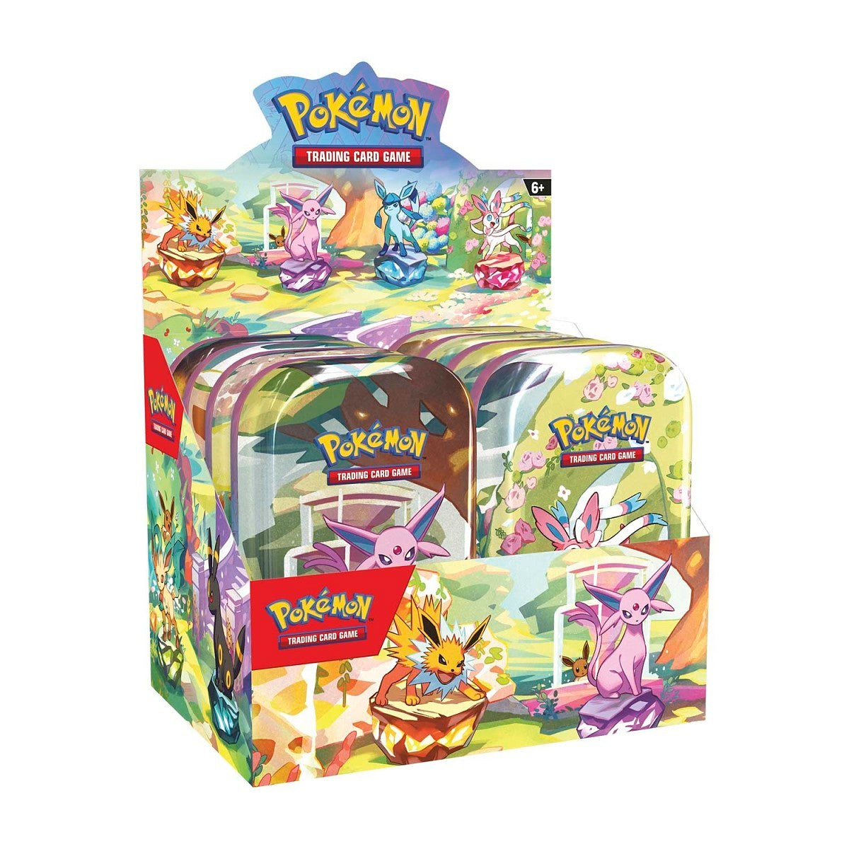 Pokémon TCG: Scarlet & Violet-Prismatic Evolutions Mini Tin Display (8 Tins)