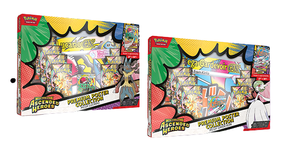 Pokémon TCG: Mega Evolution—Ascended Heroes Premium Poster Collection [Mega Lucario/Mega Gardevoir]