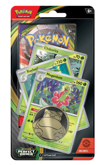 [PREORDER] Pokémon TCG: Mega Evolution - Perfect Order Premium Checklane [Cinderace/Meganium]