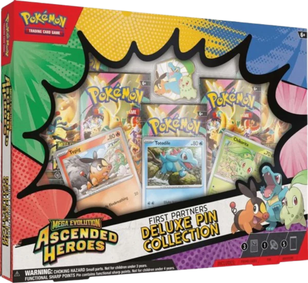 [PREORDER] Pokémon TCG: Mega Evolution—Ascended Heroes First Partners Deluxe Pin Collection