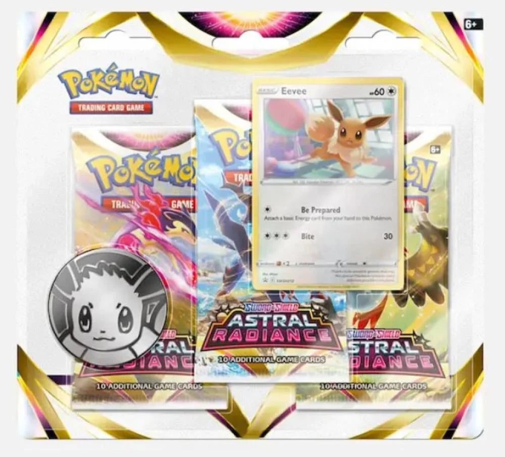Pokemon TCG: Sword & Shield Astral Radiance 3-Pack Blister [Eevee]