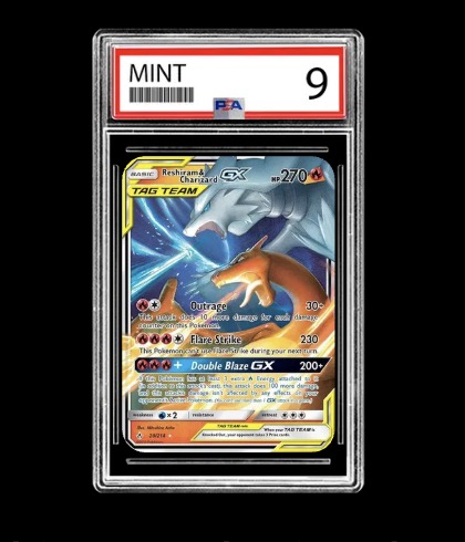 Reshiram & Charizard GX PSA 9