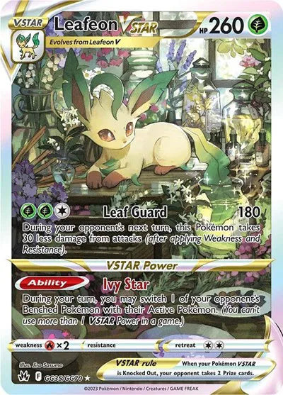 Leafeon VSTAR Crown Zenith: Galarian Gallery Ultra Rare GG35/GG70