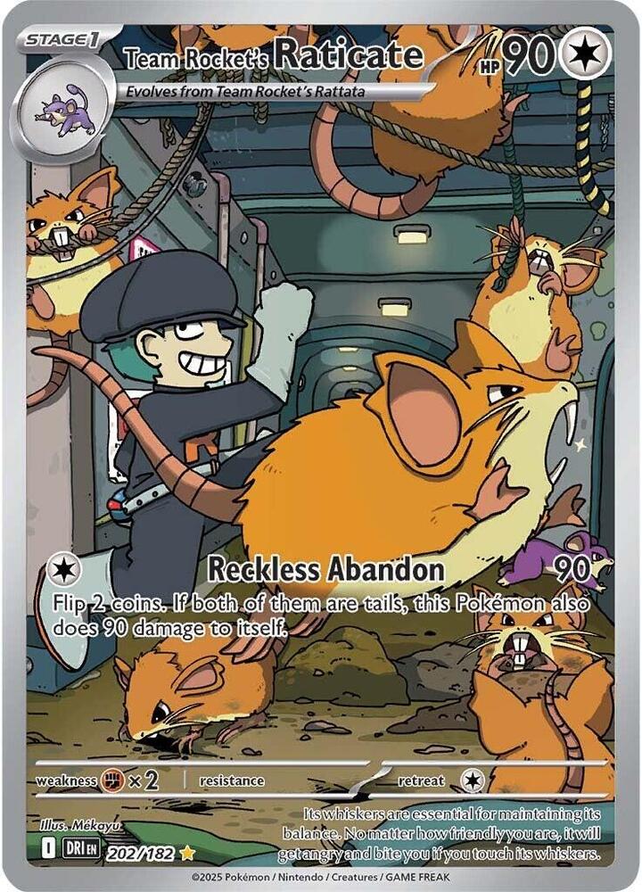 Team Rocket's Raticate IR 202