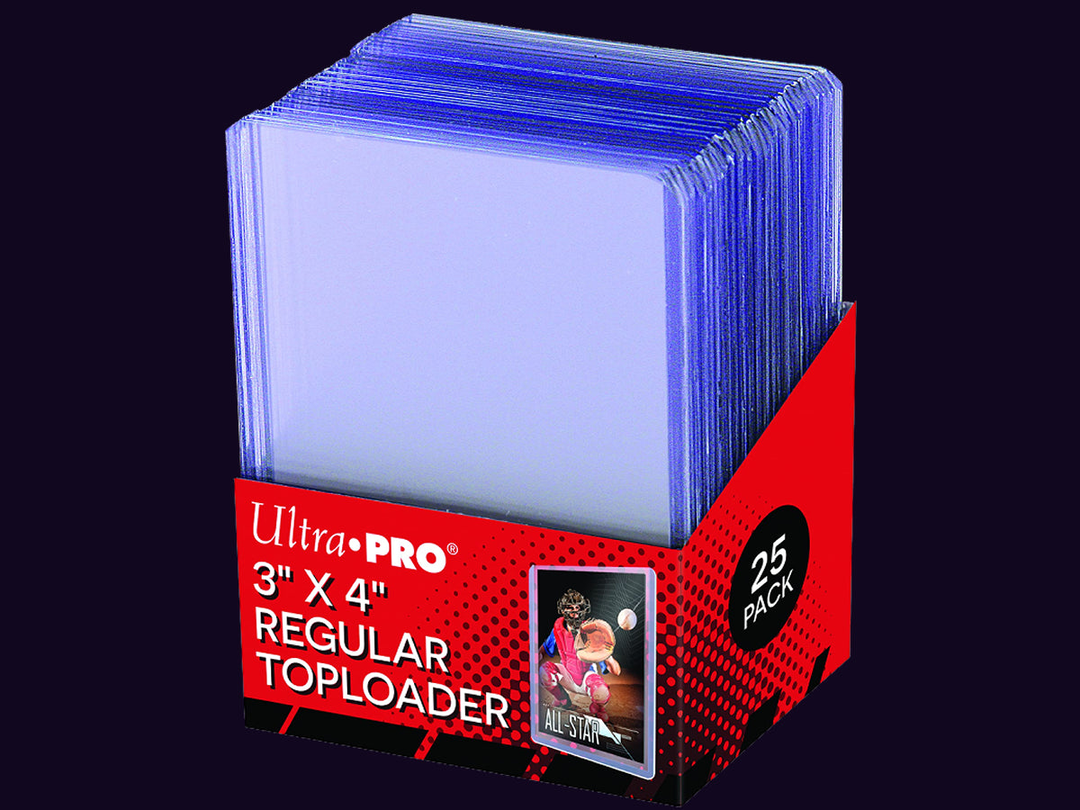 Ultra Pro 3" x 4" Clear Regular TOPLOADER® Sleeves (25ct) for Standard Size Cards
